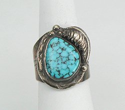 Navajo Sterling Silver Turquoise Ring