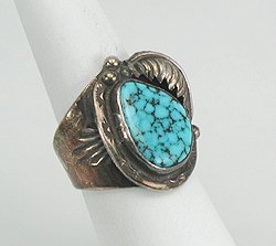 Navajo Sterling Silver Turquoise Ring