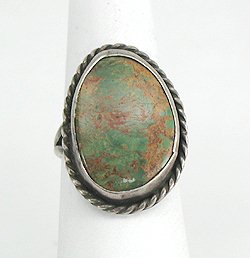 Navajo Sterling Silver Turquoise Ring