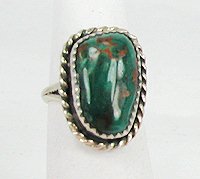 Navajo Sterling Silver  turquoise ring