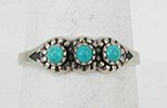 Sterling Silver Navajo turquoise Ring