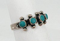 Navajo Sterling Silver  turquoise ring