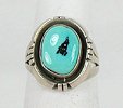 Sterling Silver Navajo turquoise Ring