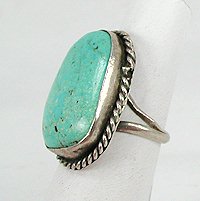 Navajo Sterling Silver  turquoise ring