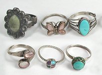 Sterling Silver Navajo Zuni Rings