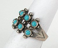 Navajo Sterling Silver  turquoise ring