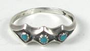 Sterling Silver Navajo Turquoise Ring