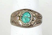Navajo Sterling Silver turquoise  ring