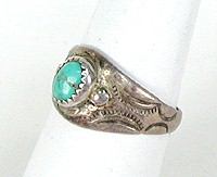 Navajo Sterling Silver turquoise  ring