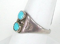 Navajo Sterling Silver turquoise  ring