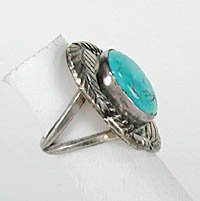 Navajo Sterling Silver Turquoise  Ring