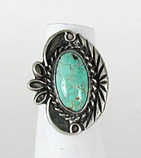 Navajo Sterling Silver Turquoise  Ring