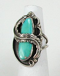 Navajo Sterling Silver  Turquoise ring