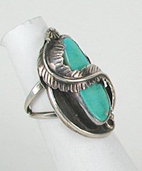 Navajo Sterling Silver  Turquoise ring