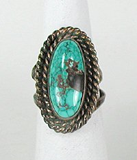 Navajo Sterling Silver  Turquoise ring