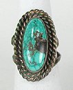 Sterling Silver Coral Navajo Ring