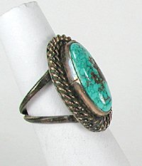 Navajo Sterling Silver  Turquoise ring