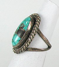 Navajo Sterling Silver  Turquoise ring