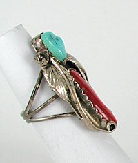 Navajo Sterling Silver  Turquoise ring