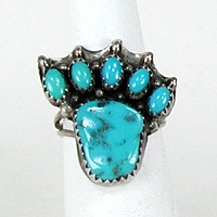 Navajo Sterling Silver turquoise  ring