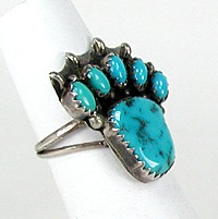 Navajo Sterling Silver turquoise  ring