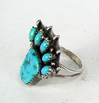 Navajo Sterling Silver turquoise  ring