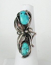 Navajo Sterling Silver  Mother of Pearl ring