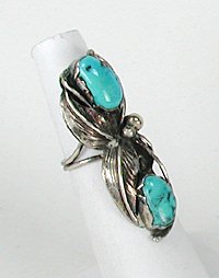 Navajo Sterling Silver  Mother of Pearl ring