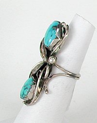Navajo Sterling Silver  Mother of Pearl ring