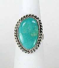 Navajo Sterling Silver turquoise ring