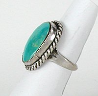 Navajo Sterling Silver  turquoise   ring