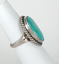 Navajo Sterling Silver  turquoise   ring