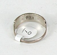 Zuni Sterling Silver Turquoise Inlay i ring