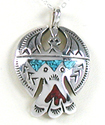 Sterling Silver Native American Peyote Bird pendant