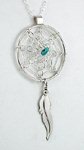 Sterling Silver Native American Dreamcatcher pendant