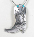 Navajo Turquoise Horseshoe Pendant