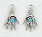 Sterling Silver navajo mystic hand earrings