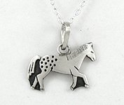 Navajo Appaloosa Horse Pendant