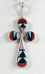 Zuni Inlay Cross