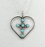 Zuni Turquoise Cross