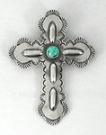 Sterling Silver Native American Navajo cross pendant