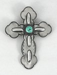 Sterling Silver Native American Navajo cross pendant