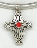 Sterling Silver Native American Navajo cross pendant