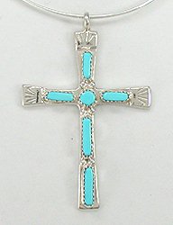 Navajo Turquoise Cross