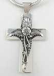 Sterling Silver Native American Navajo cross pendant