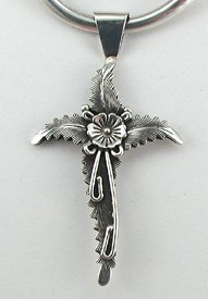 Sterling Silver Native American Navajo cross pendant