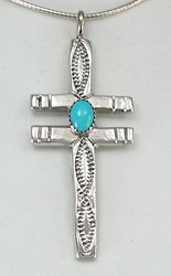 Navajo Turquoise  Cross
