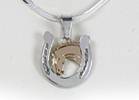 Navajo Sterling Silver Horseshoe Pendant