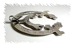 Hand made Native American Indian Jewelry; Navajo Sterling Silver horse bracelet