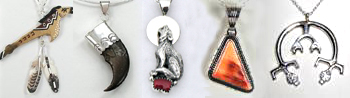 Native American Indian Sterling Silver  Pendants